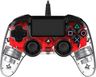 Bigben PS4 Nacon Compact Light Wired Controller prozirno-crveni