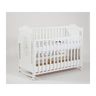 Baby Stars Dječji krevetić Ornea 120 x 60 cms ladicom i njihaljkom - bukva, bijeli