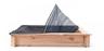 Drveni pješčanik - četvrtasti