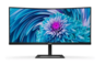 Philips monitor 346E2CUAE, VA, 100Hz, WQHD, HDMI, zakrivljeni