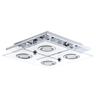 EGLO plafonjera/4, LED, gu10, 4x3 W, krom/saten  'CABO'
