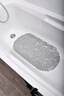 TENDANCE podloga za kadu 69 x 36 cm pvc, prozirno siva bubbles