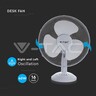 V-TAC ventilator stolni 40W VT-4017-3