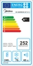Midea hladnjak HD-468RWE2N ST Premium/No Frost