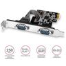 Axagon kontroler PCIe, 2x Serial, standard & low profile (PCEA-S2N)