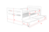 Drveni dječji krevet Tomi s ladicom - bijeli - 180x80 cm