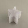 Svijeća frost zvijezda 7xh7,5cm- siva