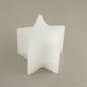 Svijeća frost zvijezda 9,5xh8cm- bijela