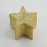 Svijeća metalik zvijezda 9,5x8cm- zlatna