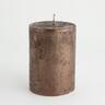 Svijeća metalik 6,8xh9.5cm- coffee