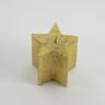 Svijeća metalik zvijezda 7x7,5cm sv.zlatna