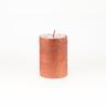 Svijeća metalik 6,8xh9,5cm- crvena