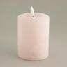 Svijeća s LED plamenom 7,6x10cm- roza
