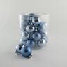 Staklene kuglice 4cm/24kom - sv.plave S/M