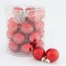Staklene kuglice 4cm/24kom - crvene S/M