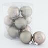Staklene kuglice 6cm/12kom - sive S/M