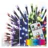 LED lampice 160LED 16m IP44 timer rc rgb- Šarena
