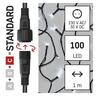 LED lampice konektort zavjesa 100LED 1x2m IP44 cw (bez adaptera)- Hladno bijela