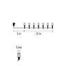 LED lampice 120LED cls mf 12m ww- Toplo bijela