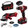 EINHELL set aku bušilice i brusilice, TE-TK 18/2 Li Kit (CD+AG)