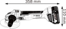 BOSCH Professional GWS 18V-10 (115 mm) akumulatorska kutna brusilica (brushless), solo alat u kartonu