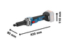 BOSCH Professional GGS 18V-23 LC akumulatorska ravna brusilica, solo alat u L-BOXX-u