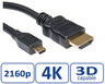 Roline VALUE HDMI kabel sa mrežom, TIP A (M) - TIP D (M) (micro), 2.0m