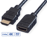 Roline VALUE HDMI produžni kabel sa mrežom, HDMI M - HDMI F, 1.5m