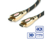 Roline GOLD HDMI Ultra HD kabel sa mrežom, M/M, 2.0m