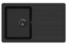 Set Notus SQ101W sudoper + Vida PVD Black slavina, metallic/Grafit