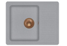 Set Notus SQ102W sudoper + Zora PVD slavina, Alumetallic/Bakar