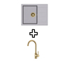 Set Tesa SQT102W + Vida PVD Alumetallic/Zlato