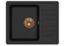 Aquasanita Notus SQ102W + Vida PVD Black metallic/Bakar