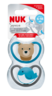 NUK duda space silikon plava 6-18 mj 2/1