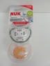 NUK duda space silikon plava 18-36 mj 2/1