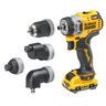 Dewalt aku udarna bušilica DCD703L2T s više glava, 12V sa priborom