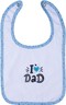 Bubaba podbradak I love dad, plavi