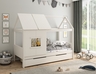 Drveni dječji krevet Finn Low s ladicom - bijeli - 200*90 cm