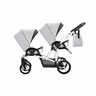 Bebetto dječja kolica za blizance FOR2, boja siva 3u1 B