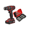EINHELL TC-CD 18/35 Li (1x1,5 Ah), aku bušilica u setu + Set svrdla i bitova 24/1, u plastičnom kovčegu