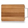 Zeller Daska za rezanje/posluživanje s metalnom drškom, akacija, 28 x 20 x 1,5 cm, 25572