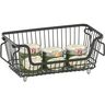 Zeller Organizer košara "S", metalni, crni, 32 x 16,5 x 14,5 cm, 27417