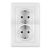 ALING CONEL dupla šuko priključnica 16A 250V~ s polikarbonatskom jezgrom