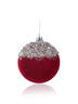 Plišana kuglica - crvena, 8 cm, 94492