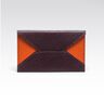 Novčanik Fabriano Alex oblik kuverte eko koža boja šljive/narančasti