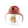 BabyOno Neprolijevajuća čaša sa slamkom, terakota