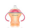 BabyOno Neprolijevajuća čaša Natural, narančasto-roza