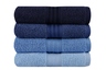 Set od 4 ručnika u poklon kutiji Rainbow, plavi