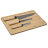 FIVE daska za rezanje s 3 noža 35x25x4 cm, bambus