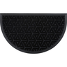 LUANCE otirač Wilson 45 x 75 cm, oblik polumjeseca, poliester/guma, crni
